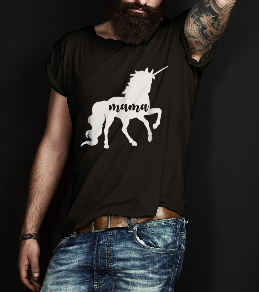 Mama Unicorn Horse New T-Shirt