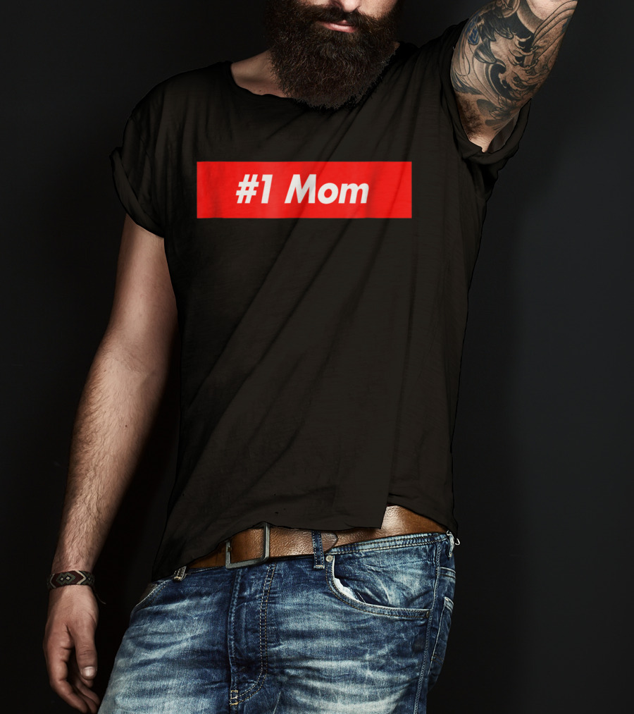1 Mom Red Box T-Shirt