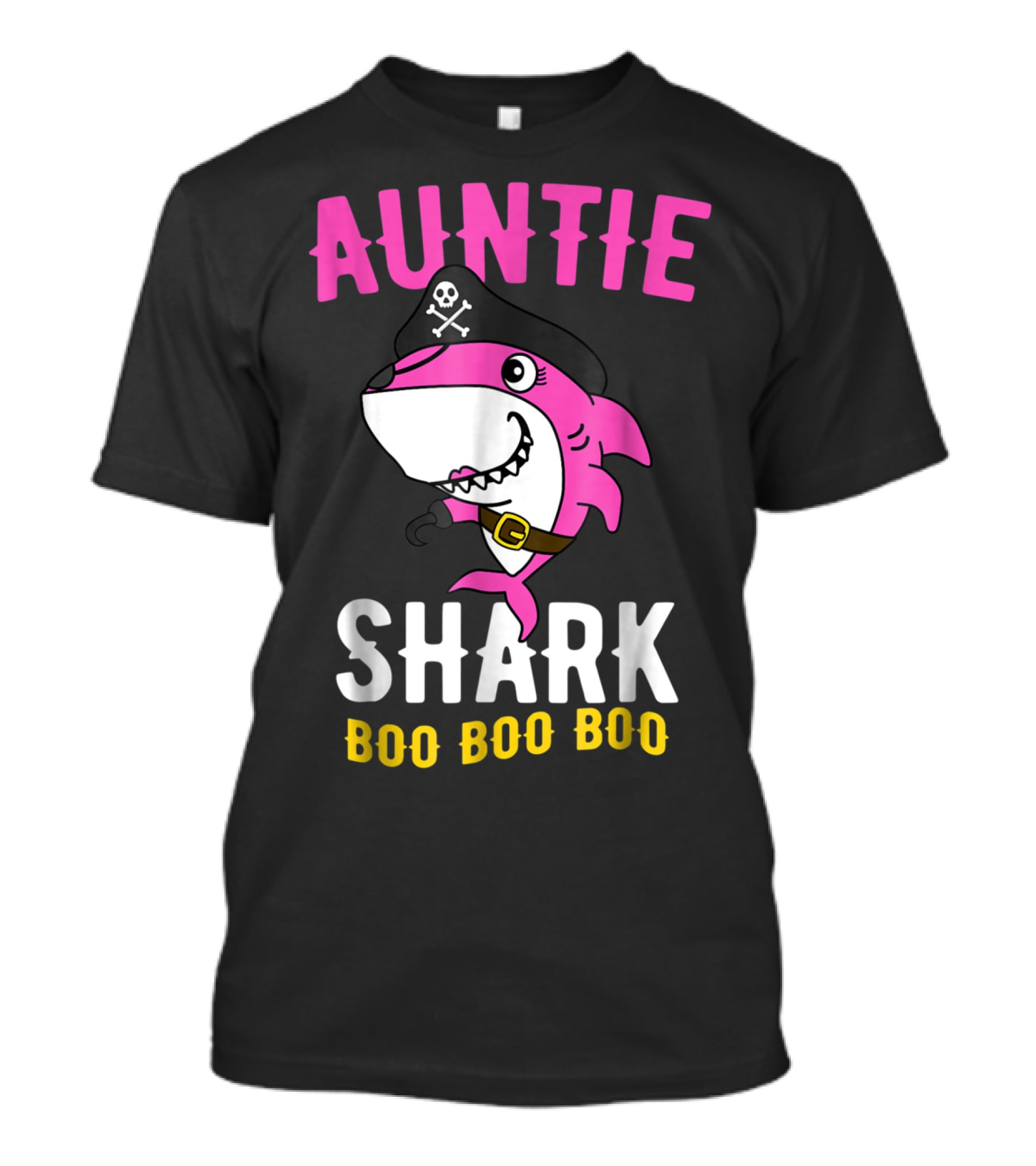 Auntie Pirate Shark Boo Boo Boo T-Shirt