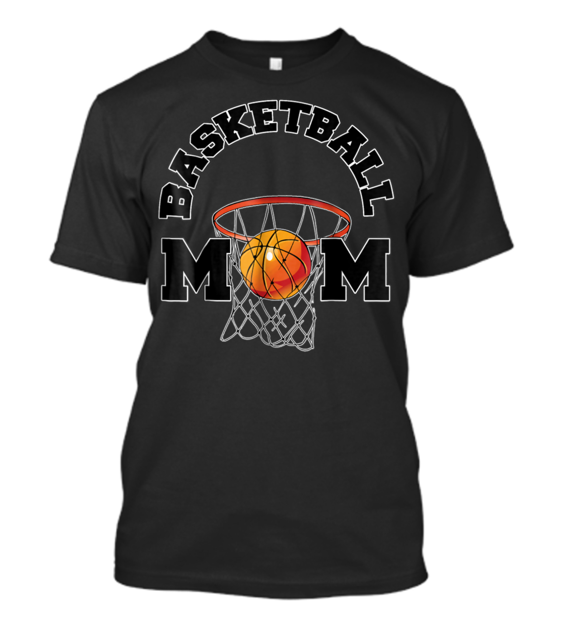 Basketball Mom Dark Hoop T-Shirt