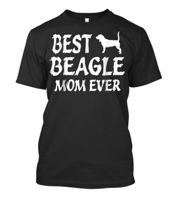 Best Beagle Mom Ever Beagle Silhouette Decoration T-Shirt