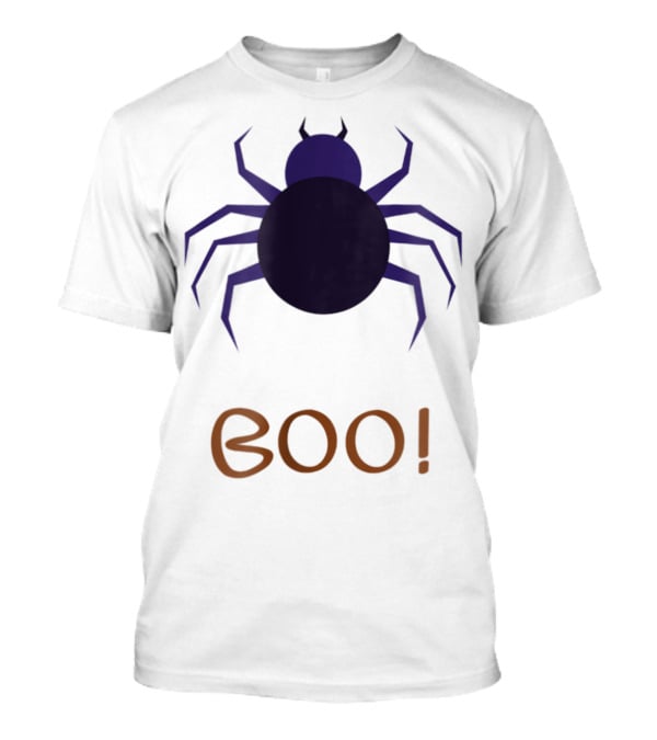 BOO Halloween Spider Design For Mom Sister Boyfriend Girl T-Shirt
