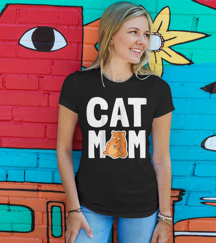 CAT MOM I Cool Pet Owner Mother T-Shirt