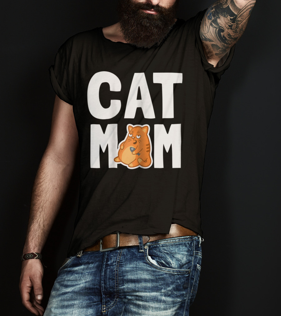 CAT MOM I Cool Pet Owner Mother T-Shirt