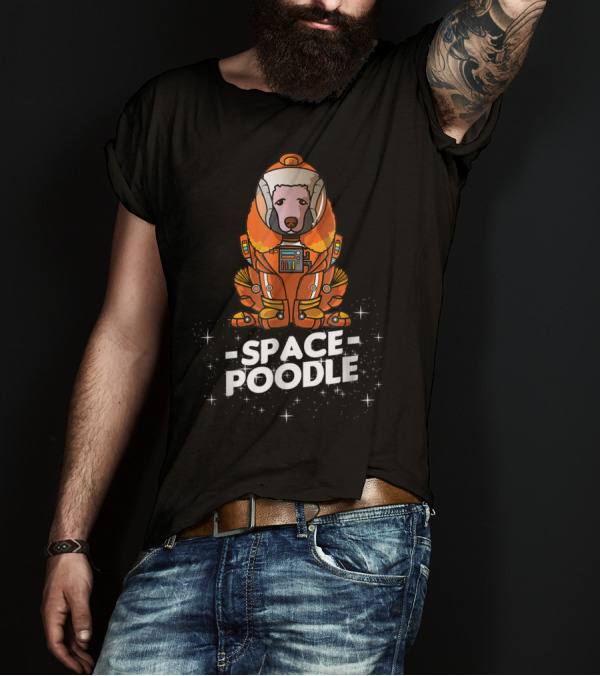 Space Poodle Suit Christmas Dog Owner T-Shirt