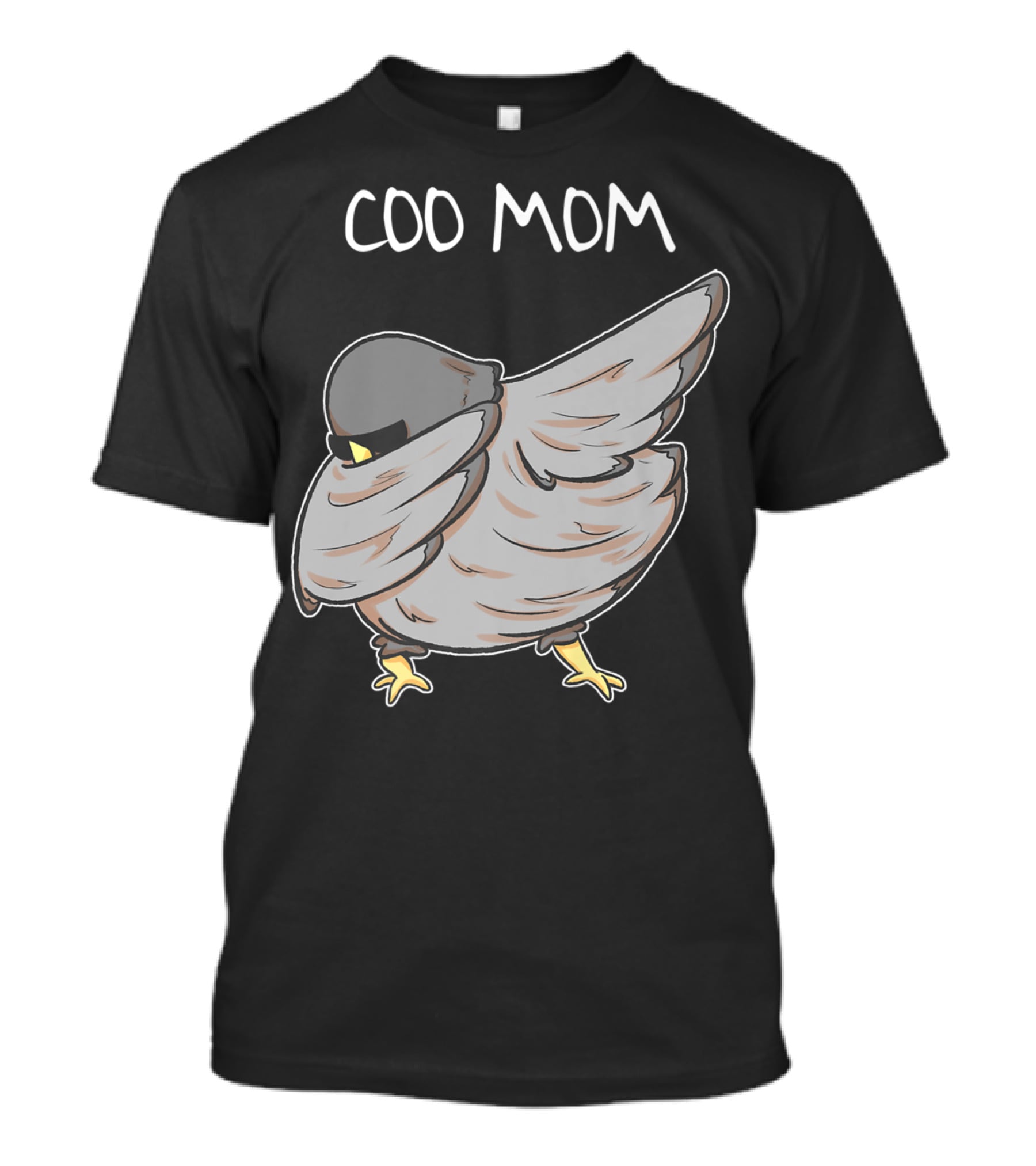 Coo Mom Pigeon Funny Cool Bird Pun Dabbing T-Shirt