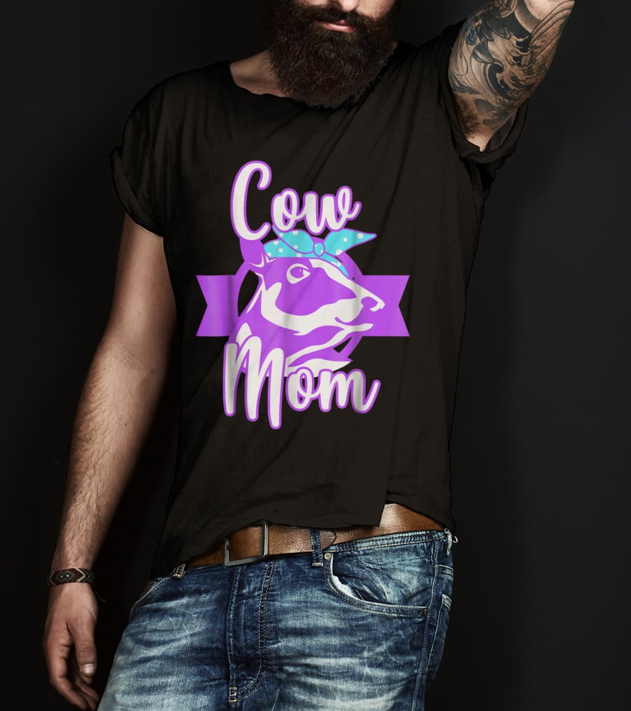 Cow Mom Crazy Cow Lady Dairy Farmer T-Shirt