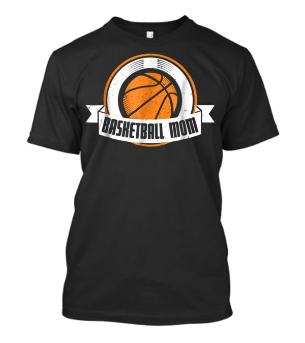 Basketball Mom Cute Basketball Emblem T-Shirt