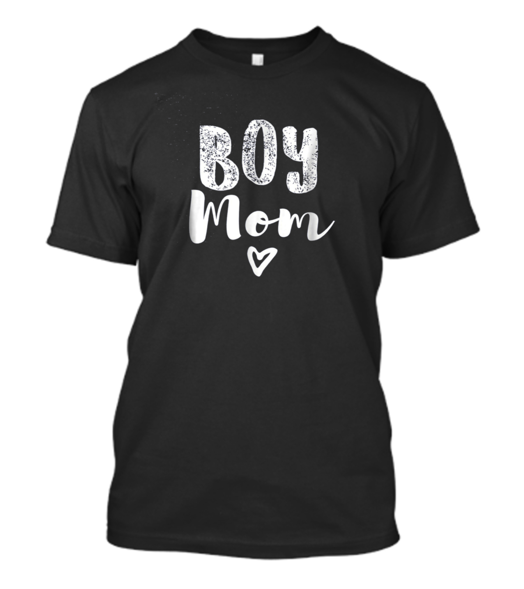 Boy Mom Heart Icon Text T-Shirt