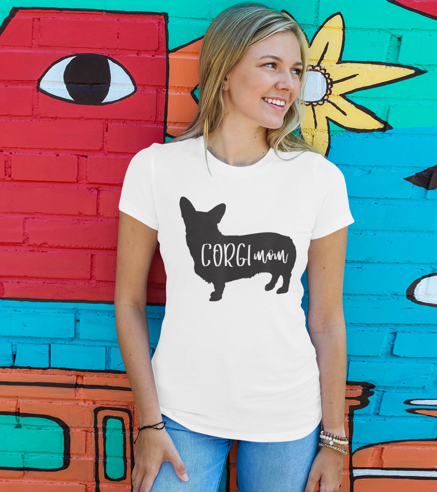 Corgi Mom Corgi Dog T-Shirt