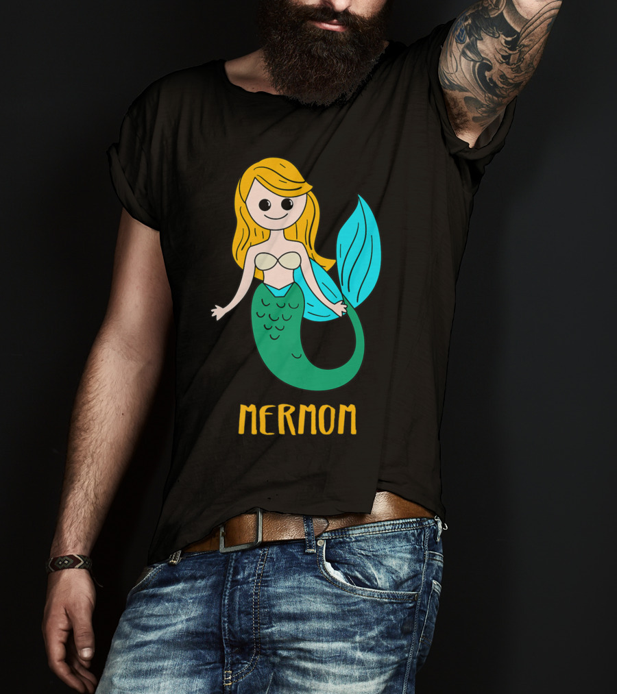 Cute Mermom For Stylish Women And Mothers T-Shirt