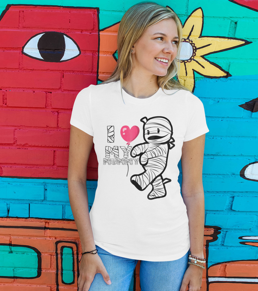 I Love My Mummy Cute Heart Balloon T-Shirt