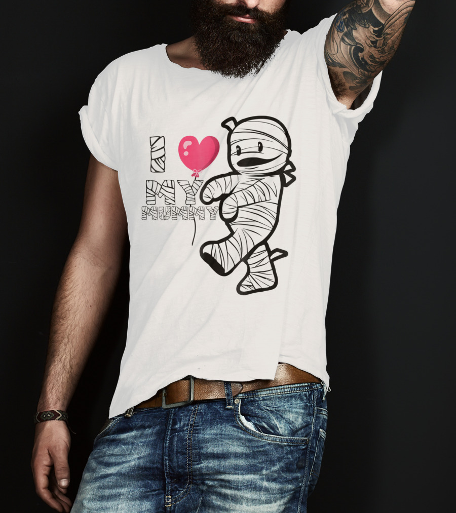 I Love My Mummy Cute Heart Balloon T-Shirt