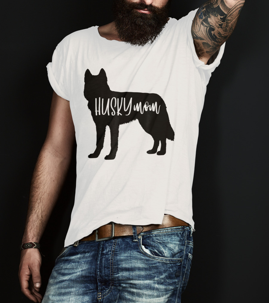 Husky Mom Cute Siberian Dog Mom T-Shirt