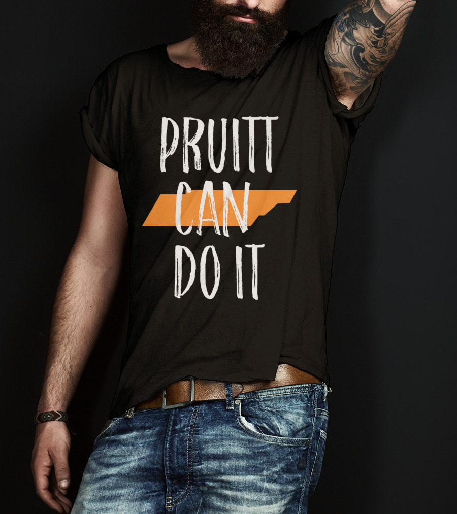 Pruitt Can Do It Tennessee Football UT Vols Time Womens T-Shirt