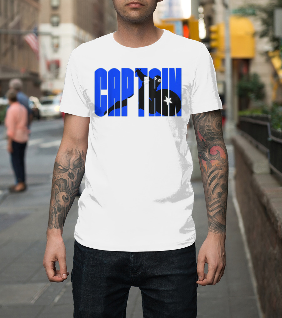 Captain America Marvel Avengers Combat Hero T-Shirt