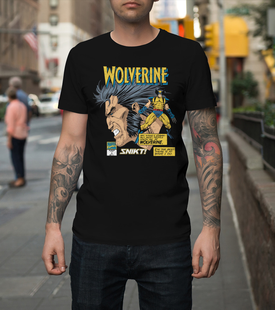 Wolverine Marvel Comics My Name Is Logan SNIKT T-Shirt