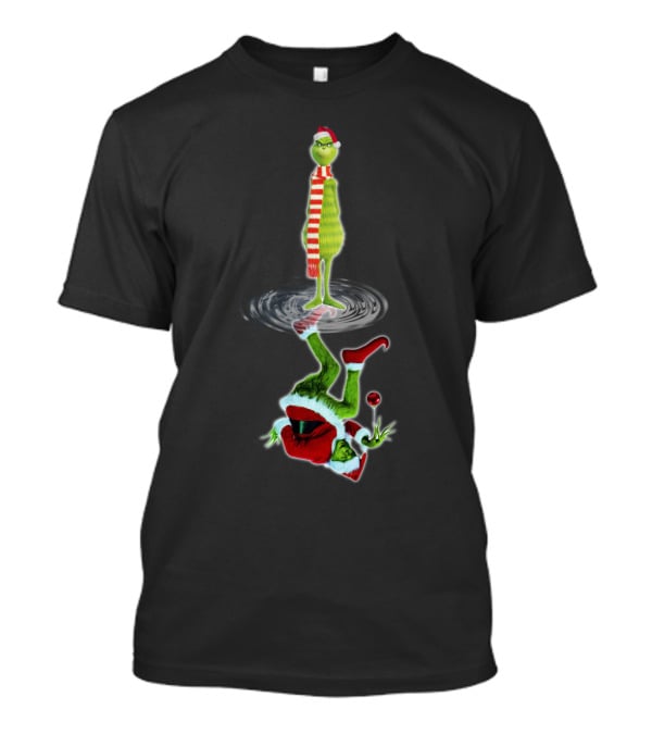 The Grinch Reflection Santa T-Shirt