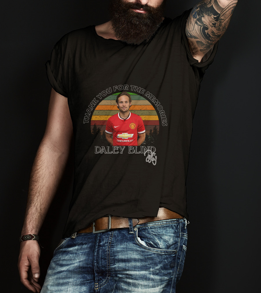 Thank You For The Memories Daley Blind Manchester United T-Shirt