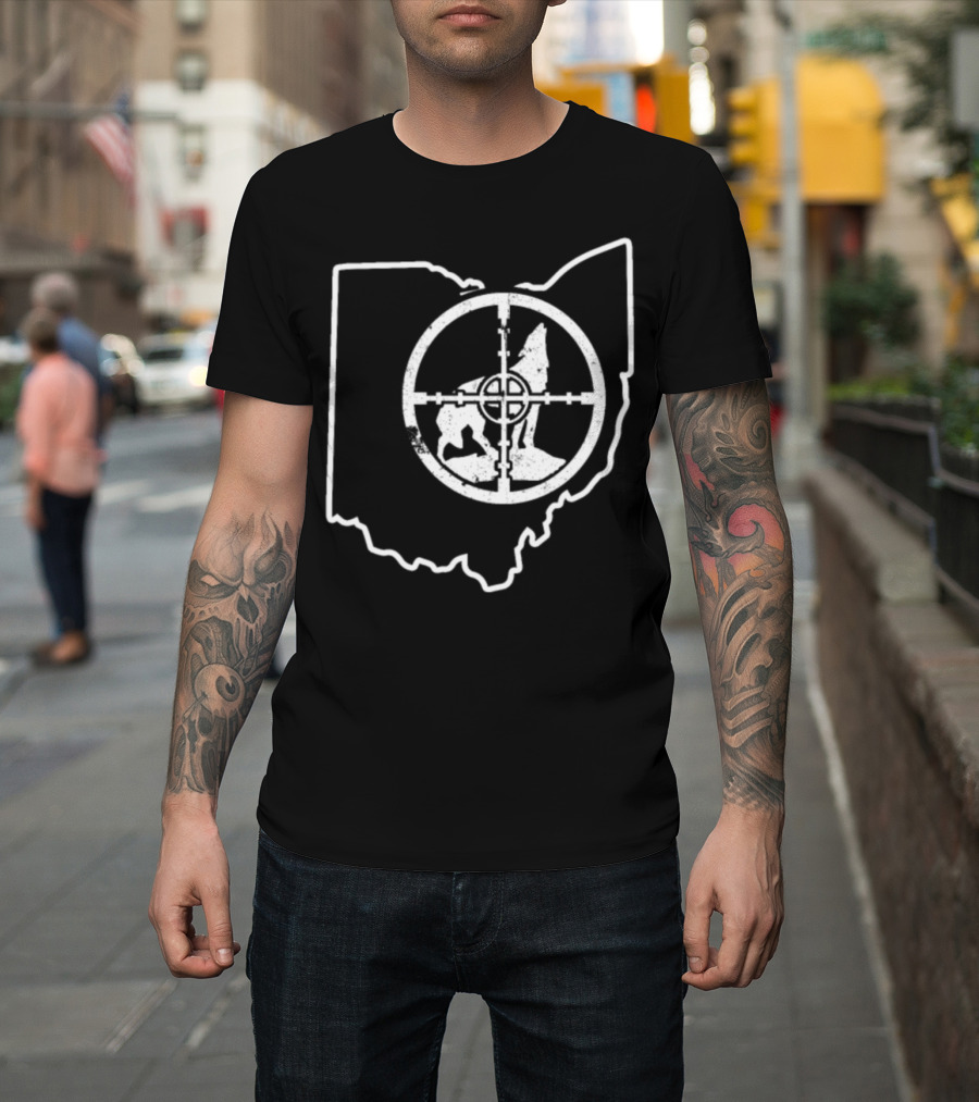 Smokin Yotes Ohio Coyote Target Guide T-Shirt