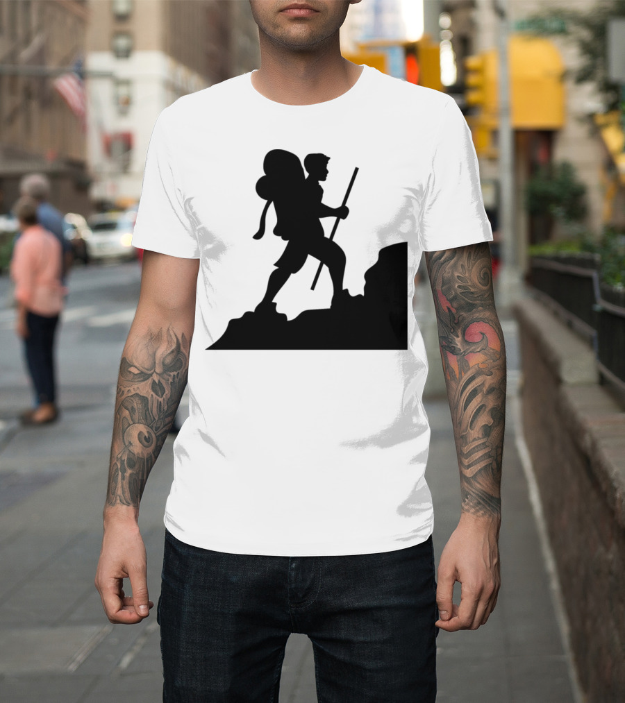 Hiking Hike Wander Walk Tramp Walker Wanderer Mountain Climber T-Shirt