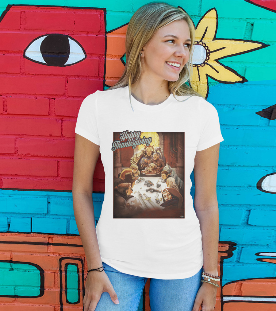 Warhammer Happy Thanksgiving Table Gathering T-Shirt