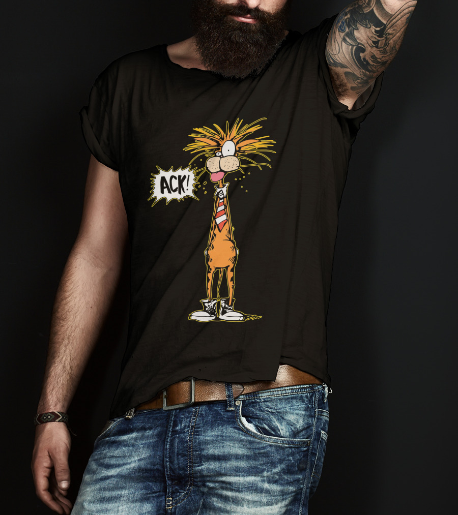 Bill The Cat ACK Bloom County Comic Character T-Shirt