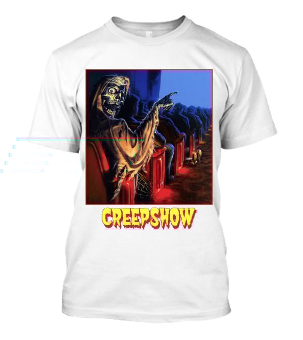 Creepshow Skeleton Ushers Menacing Audience In Theater Scene T-Shirt