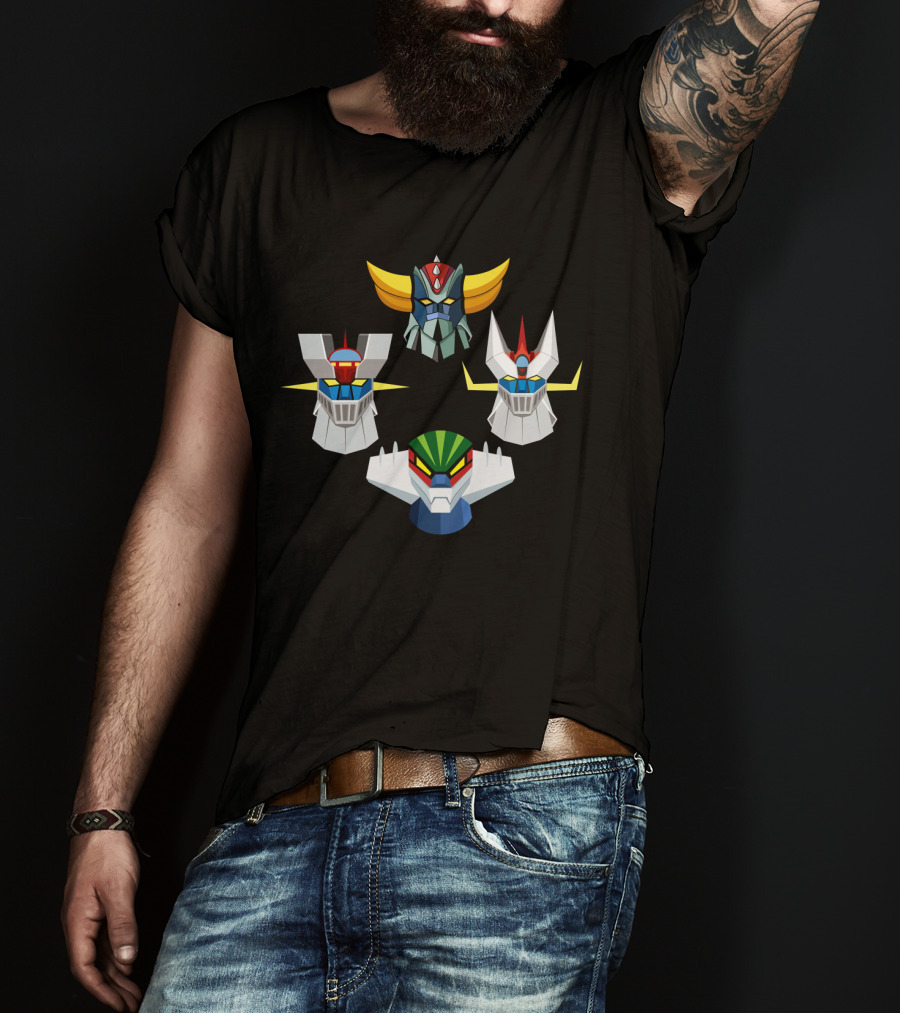 Mazinger Goldorak Robot Heads GN T-Shirt