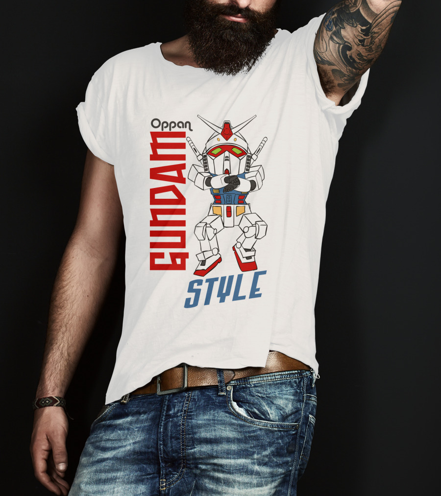 Oppan Gundam Style Vintage Mecha Dance T-Shirt