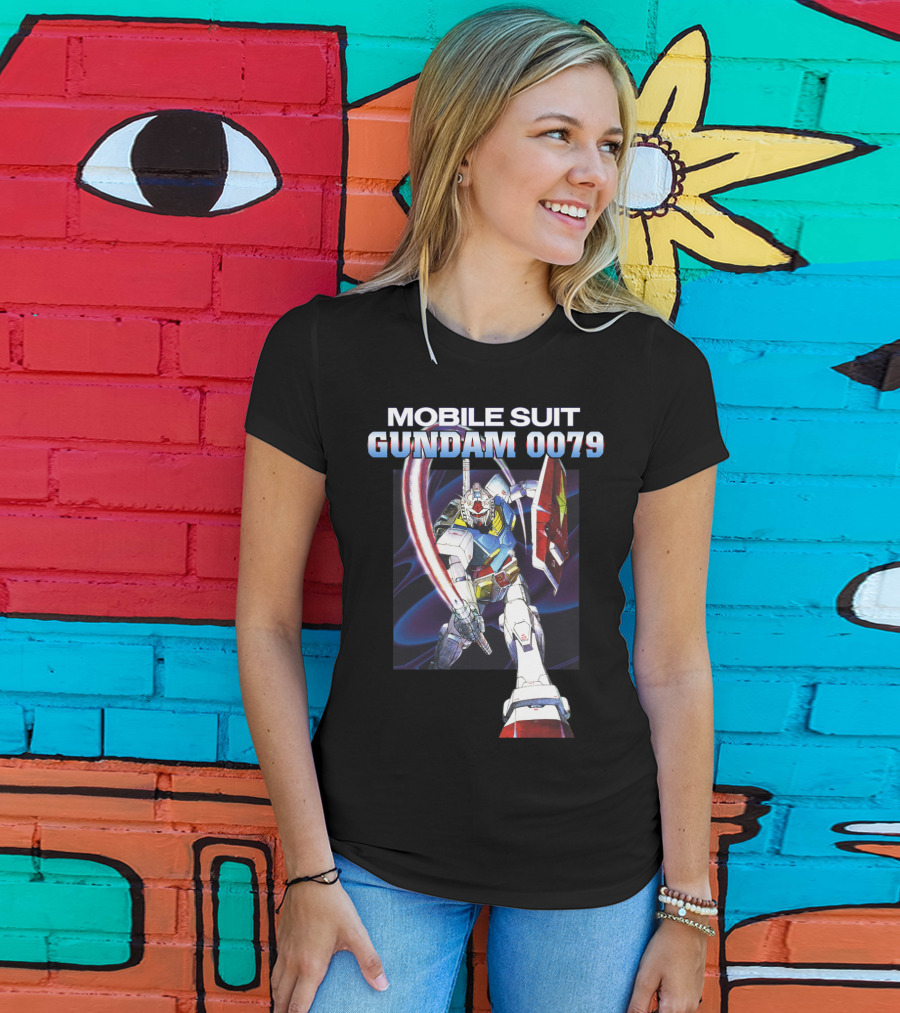 Mobile Suit Gundam 0079 Mecha Warrior Action Pose T-Shirt