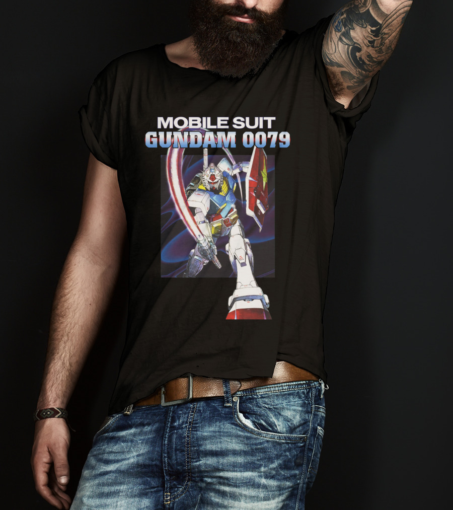 Mobile Suit Gundam 0079 Mecha Warrior Action Pose T-Shirt