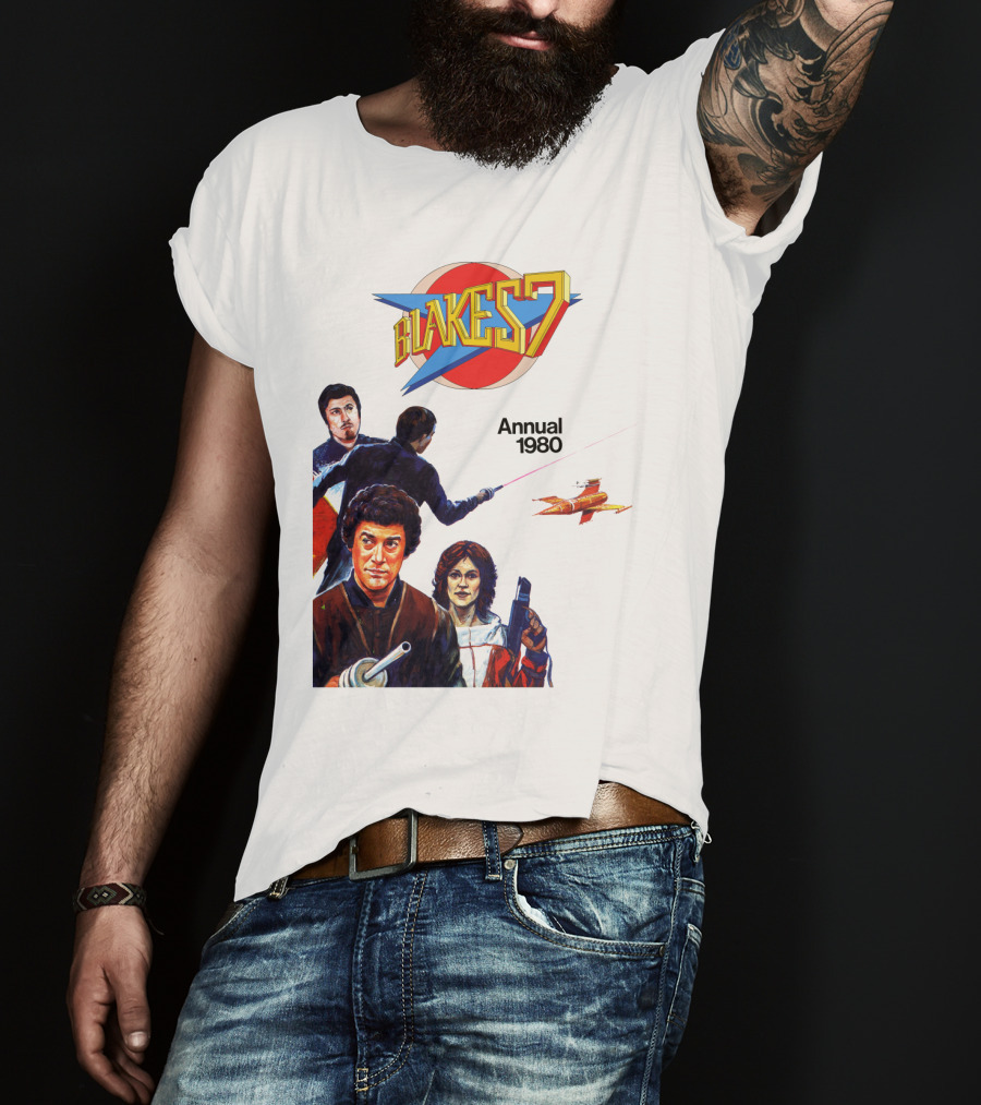 Blake's 7 Annual 1980 Classic Sci-Fi Series Cover T-Shirt