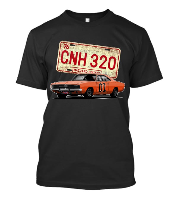 Duke Of Hazzard '76 CNH 320 Hazzard County 01 Car License Plate T-Shirt