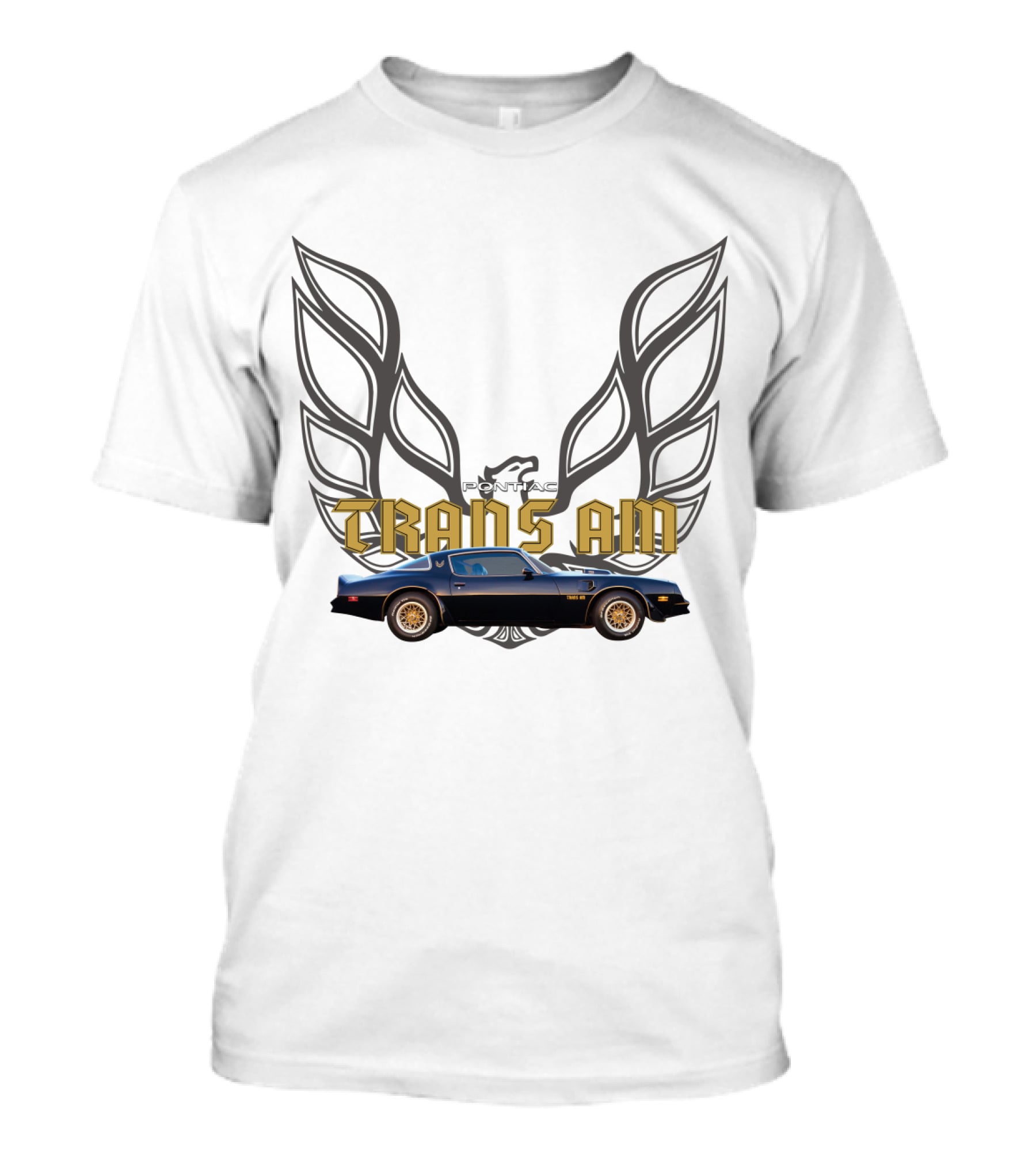 Pontiac Trans Am Smokey And The Bandit Car With Iconic Firebird Wings T-Shirt