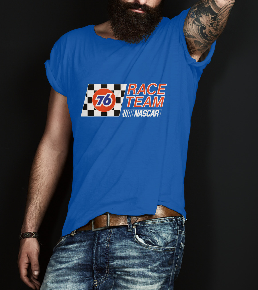 Union 76 Race Team NASCAR Checkered Flag T-Shirt