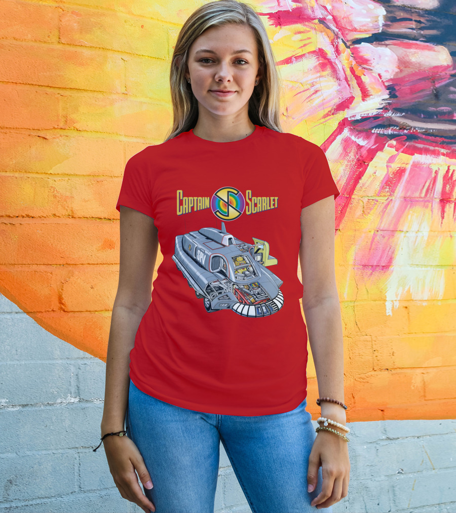 Captain Scarlet SPV Spectrum Pursuit Vehicle Blueprint T-Shirt