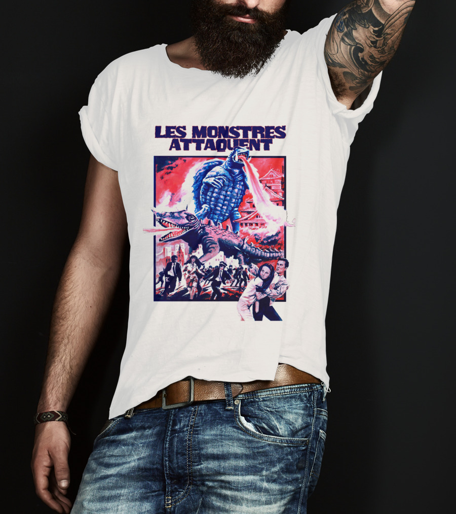 Les Monstres Attaquent Gamera French T-Shirt