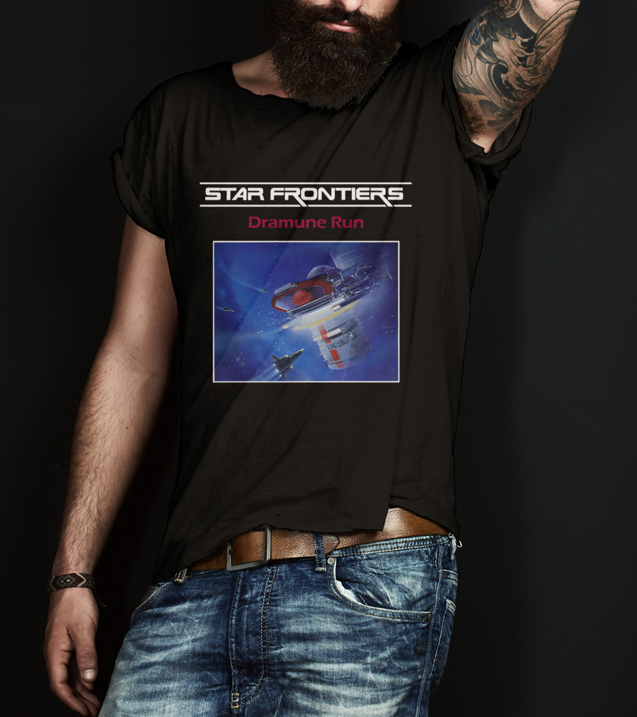 Star Frontiers Dramune Run Space Adventure Scene T-Shirt