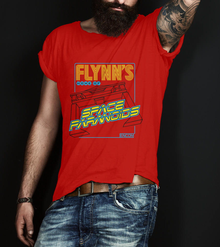 FLYNN'S Home Of Space Paranoids ENCOM T-Shirt