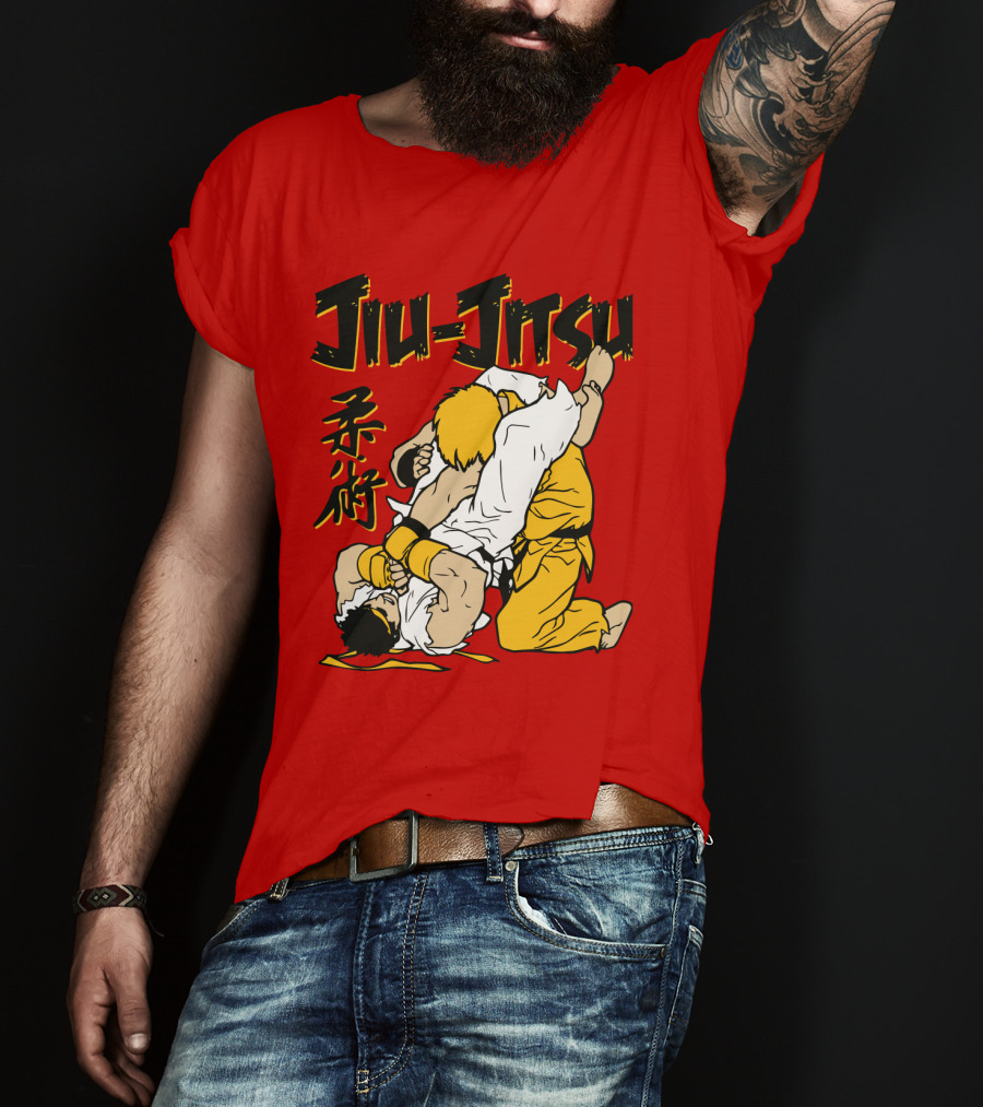Jiu Jitsu Street Ryu Ken Martial Arts Showdown T-Shirt