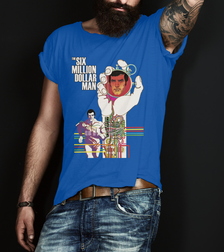 The Six Million Dollar Man Bionic Circuitry Action Hero T-Shirt