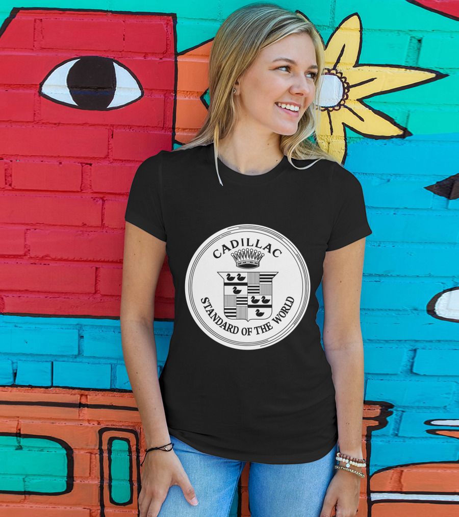 Cadillac Standard Of The World Crest Emblem T-Shirt
