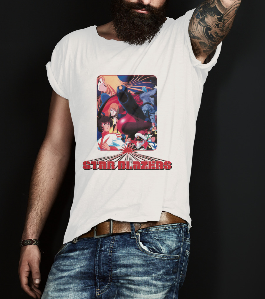 Star Blazers Classic Anime Character Montage Series T-Shirt