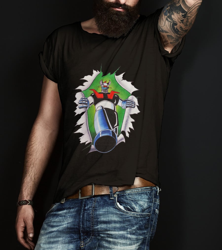 Camisetas Mazinger Z Robot Breakthrough T-Shirt