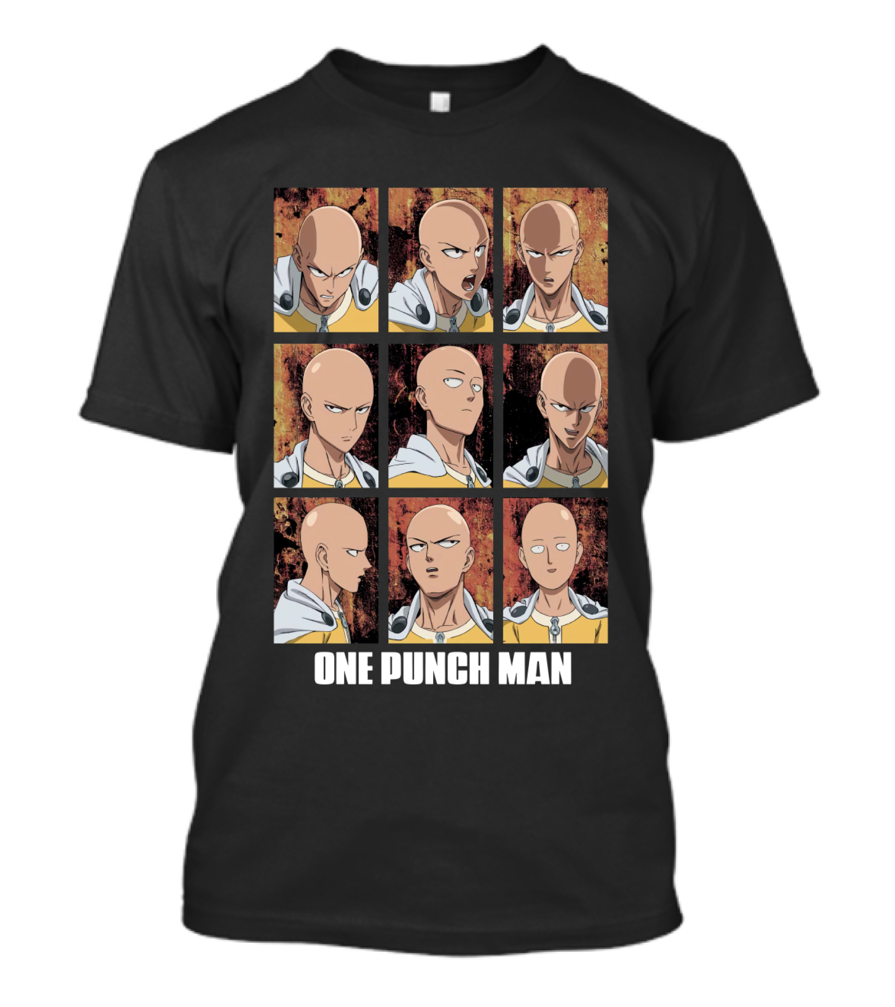 One Punch Man Saitama Nine Expressions T-Shirt