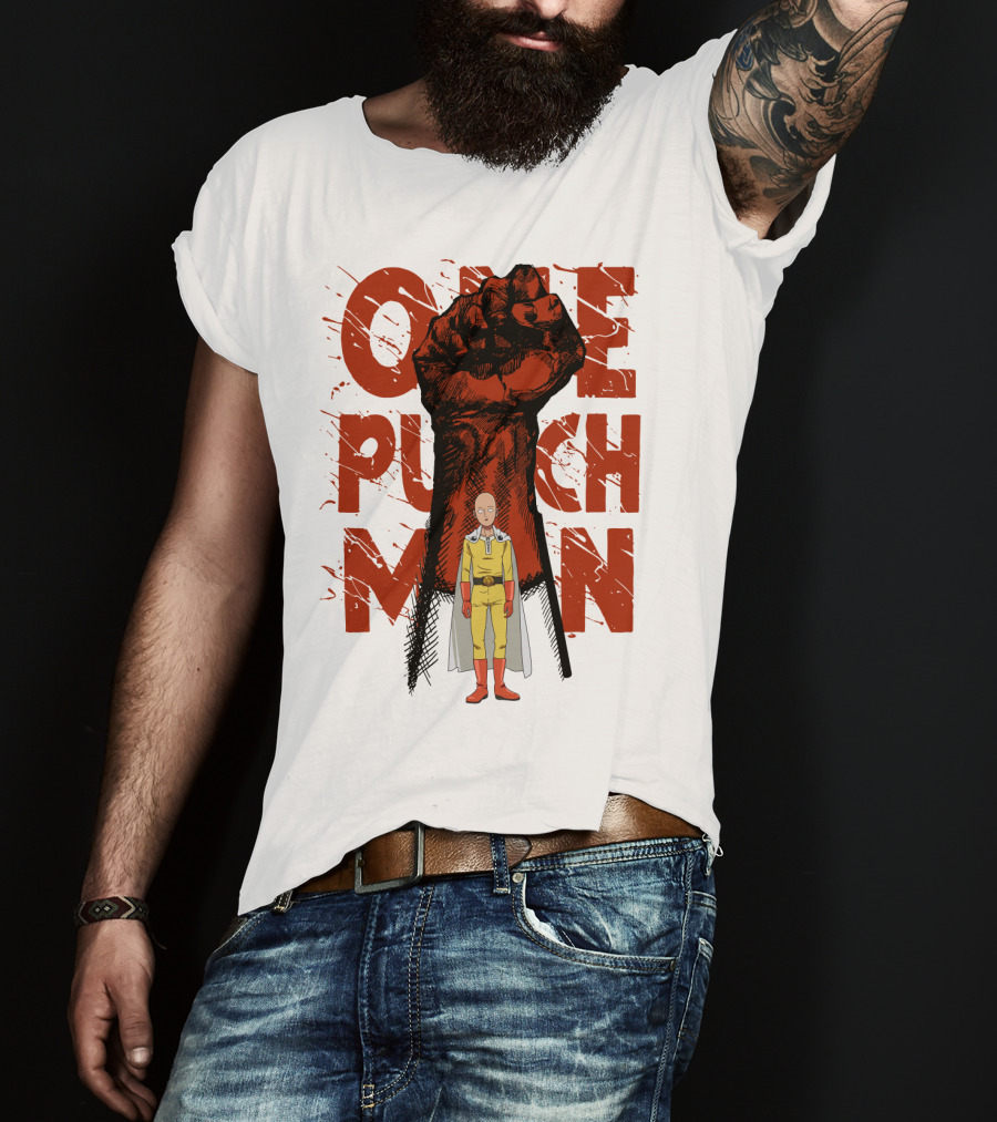 One Punch Man Saitama Hero Fist Power T-Shirt