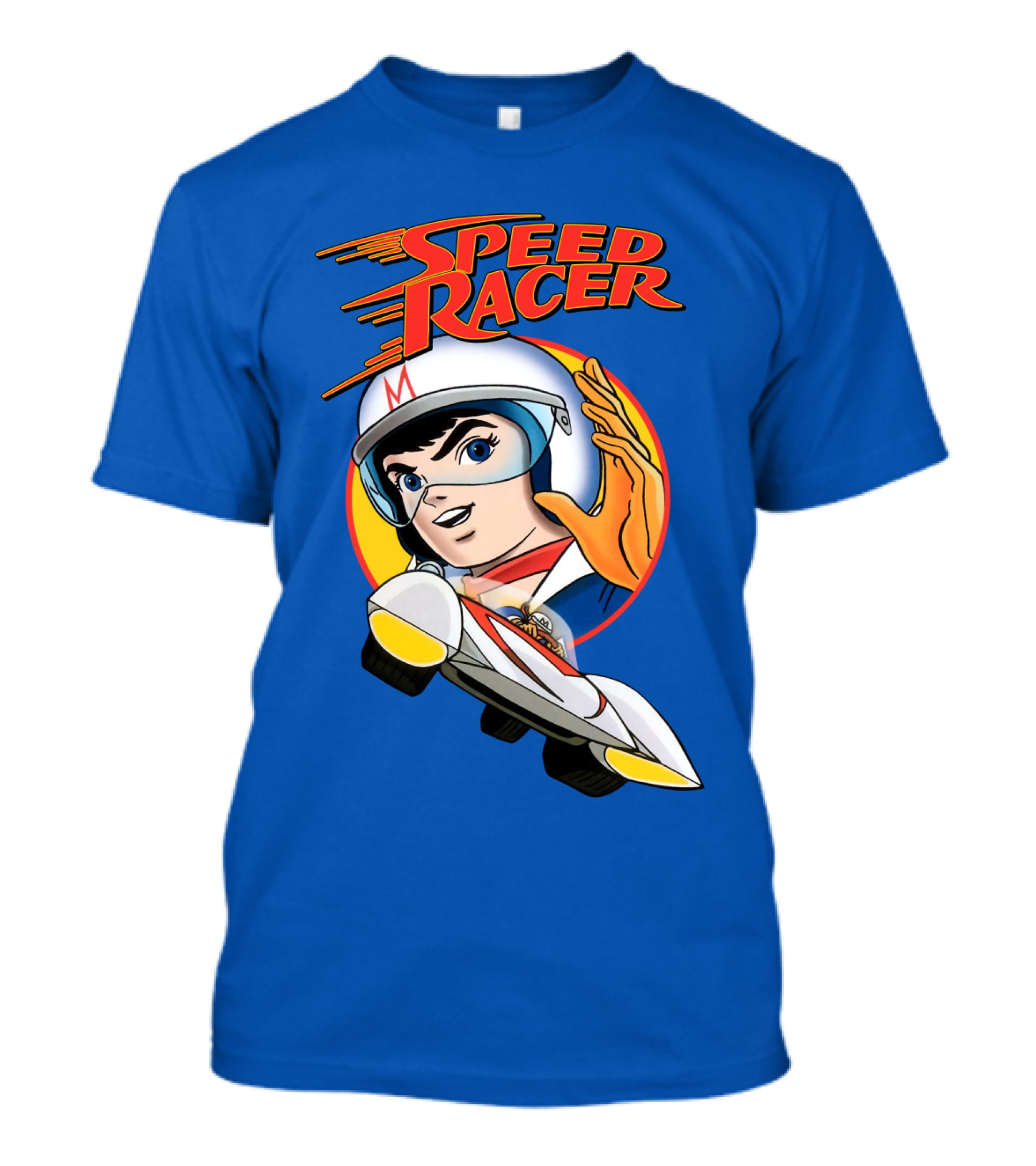 Speed Racer Character With Helmet And Car T-Shirt