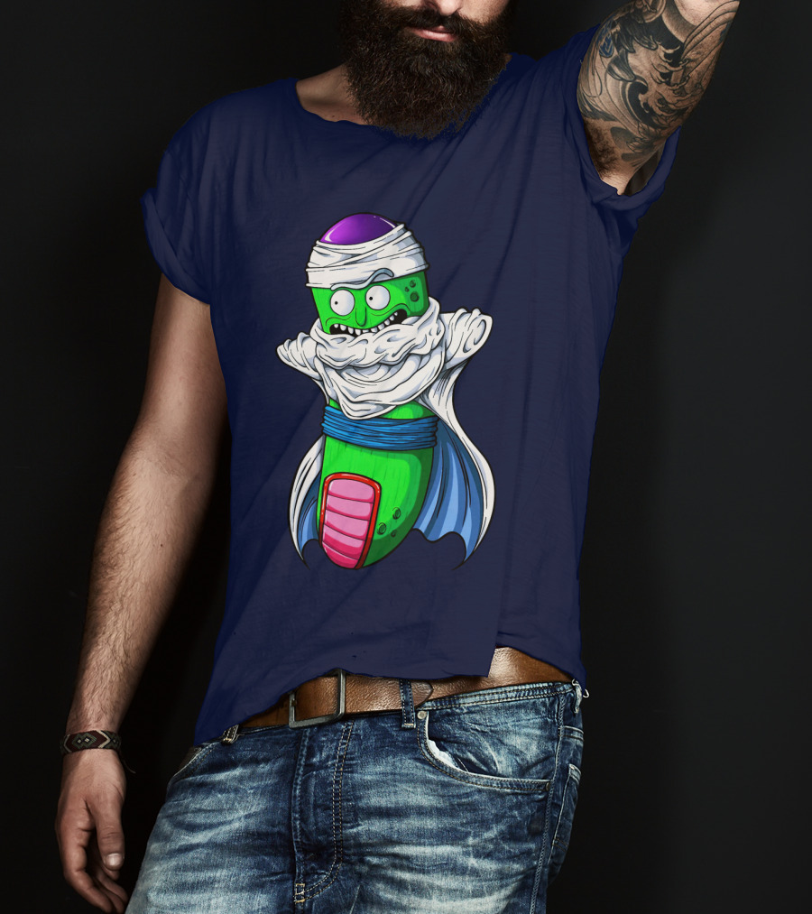 Rick And Morty Pickle Rick Meets Dragon Ball Z Fusion T-Shirt