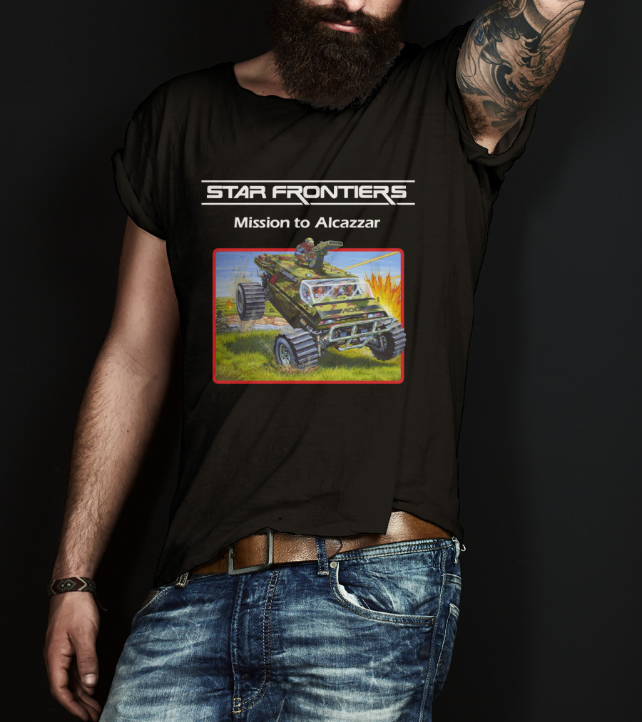 Star Frontiers Mission To Alcazzar Explosive Off-Road Adventure T-Shirt